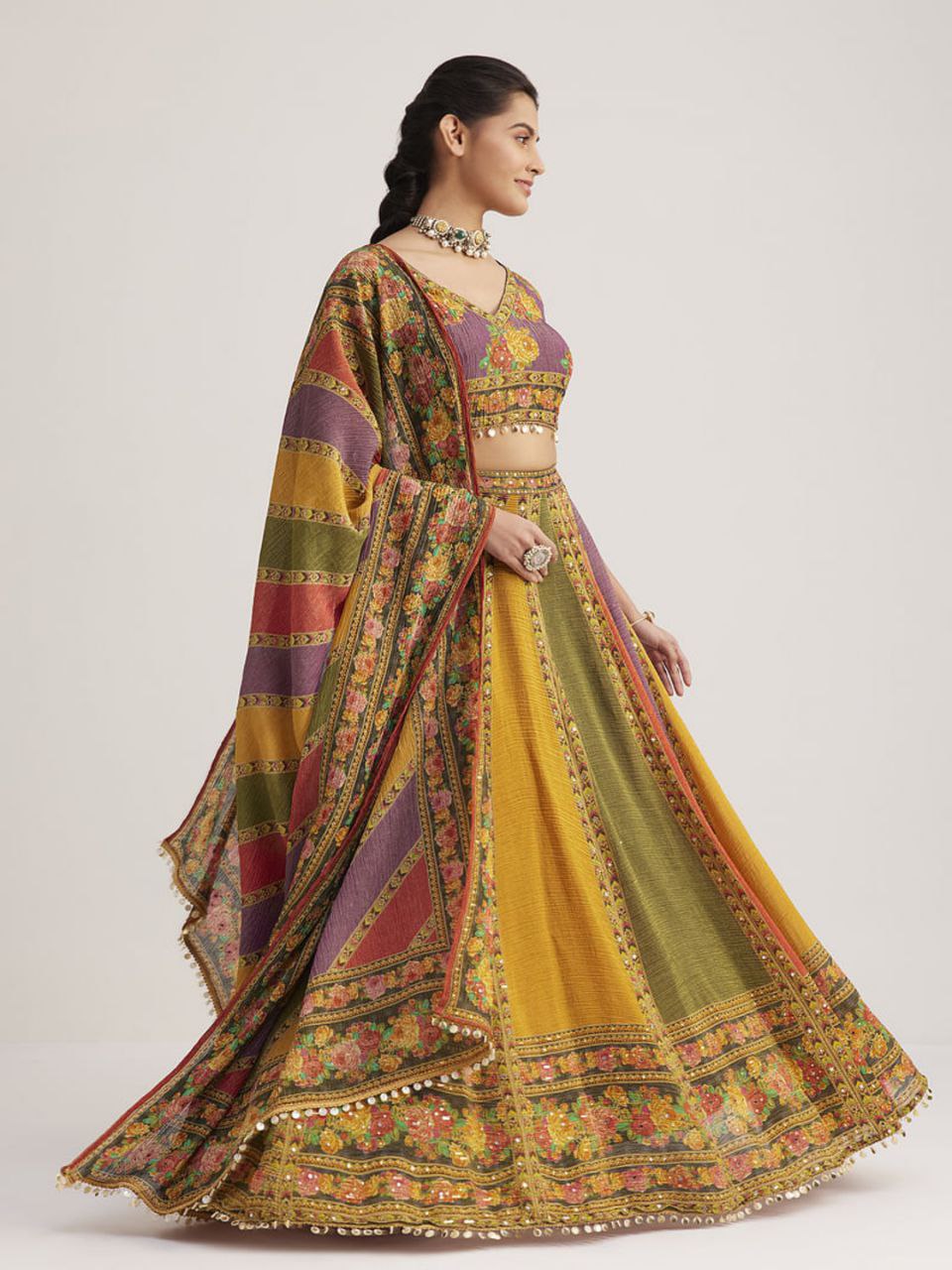 Ethnic royal lehenga - S136