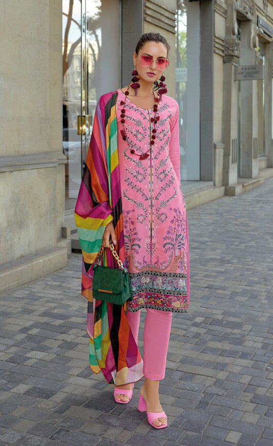 Lawn comfortable salwar suite M to XXXL - 1141